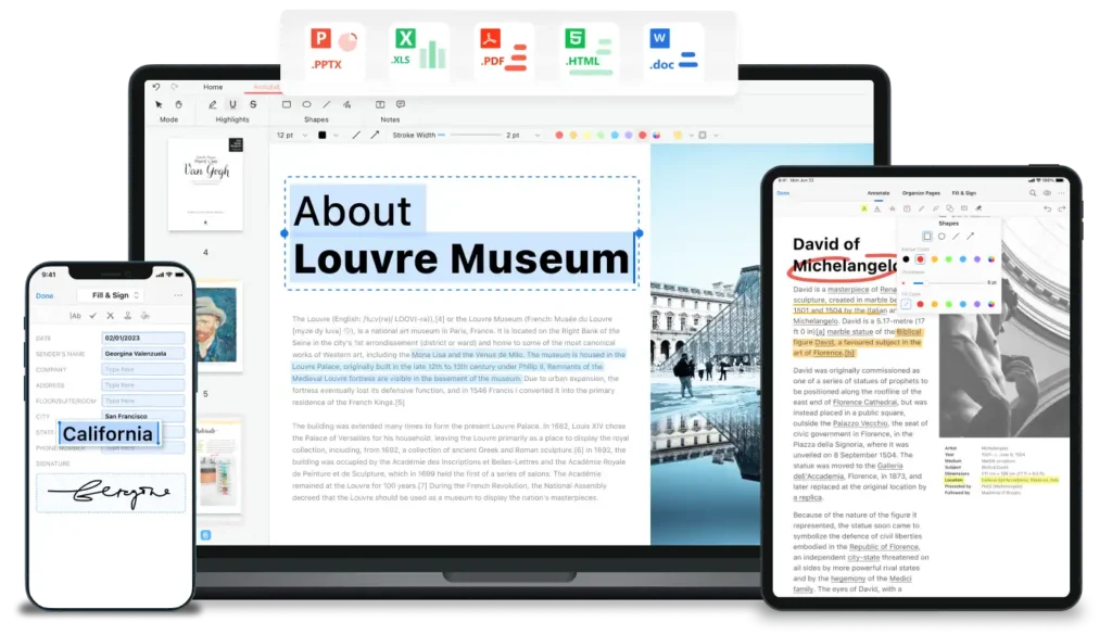 Funcionamento da aplicação PDFgear no macOS e não só